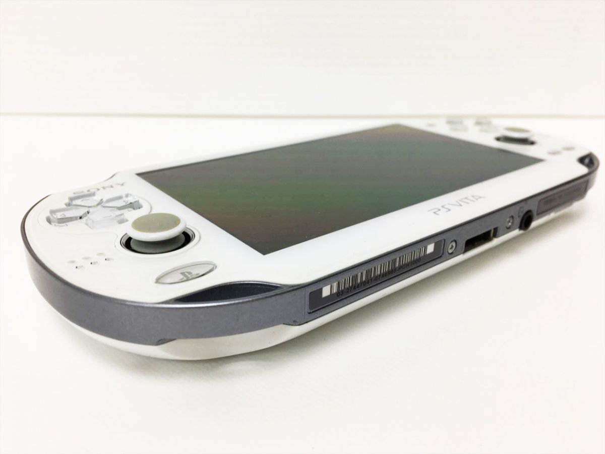[1 jpy ]PSVITA body set white PCH-1000 SONY Playstation Vita operation verification settled J01-708rm/F3