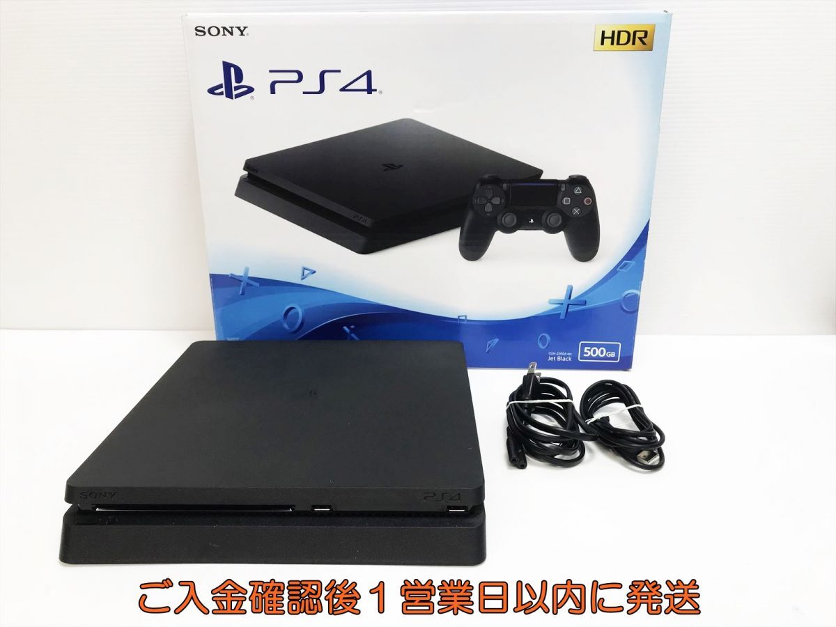 【1円】PS4 本体 セット 500GB ブラック SONY PlayStation4 CUH-2200A 初期化/動作確認済 プレステ4 FW9.00 G09-394yk/G4の画像1
