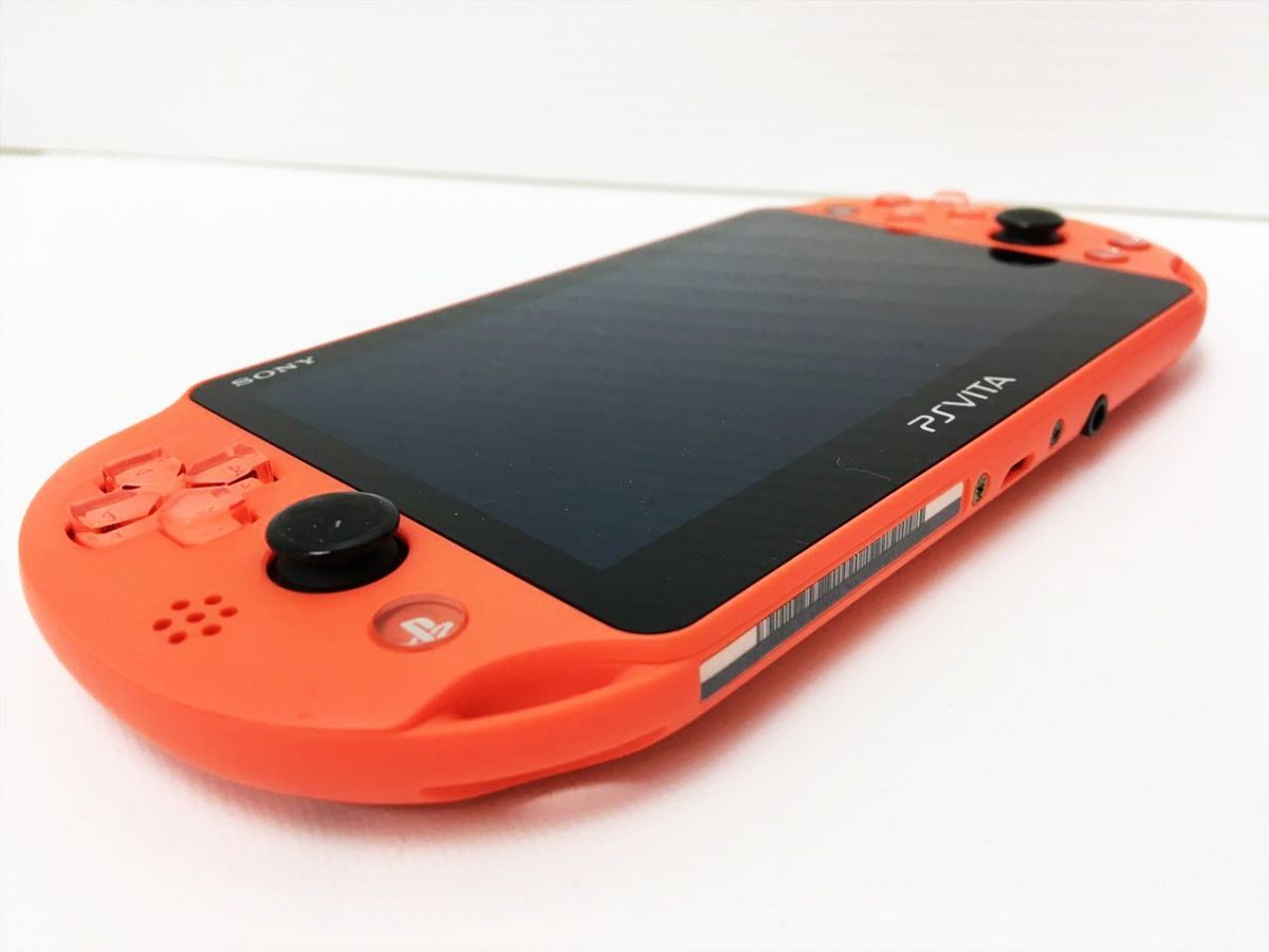[1 jpy ]PSVITA body set neon orange PCH-2000 SONY Playstation Vita operation verification settled H01-890rm/F3