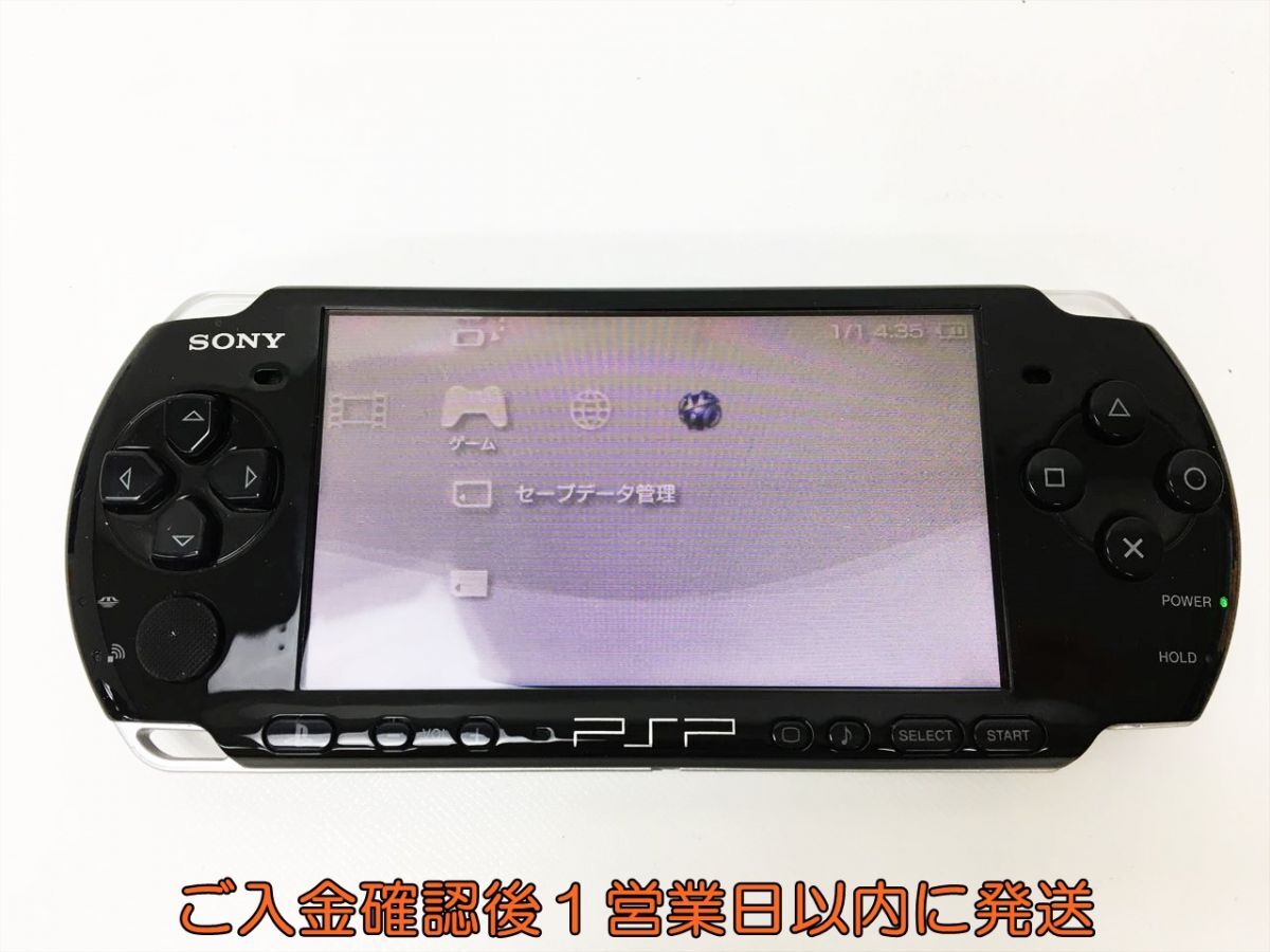 【1円】SONY Playstation Portable 本体 PSP-3000 ブラック 初期化済 動作確認済 バッテリーなし H01-883rm/F3の画像1