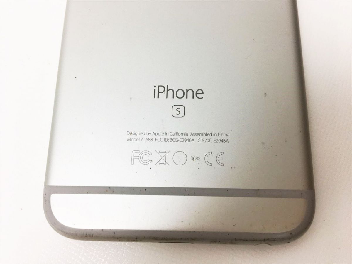 【1円】Apple iPhone 6s A1688 未検品ジャンク アップル アイフォン シルバー J05-1027rm/F3の画像5