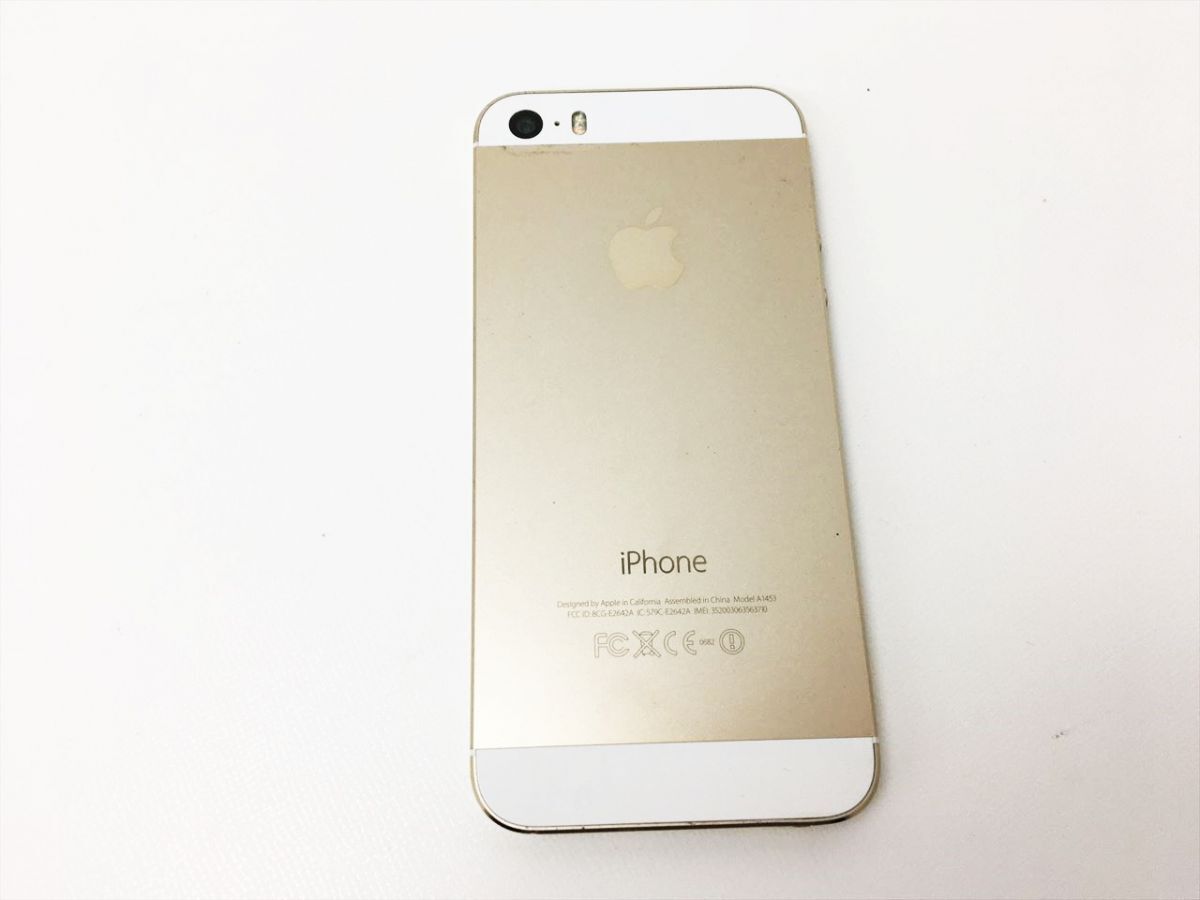 【1円】Apple iPhone 5s A1453 まとめ売り 2台セット 未検品ジャンク アップル アイフォン スペースグレイ ゴールド J05-1004rm/F3の画像5