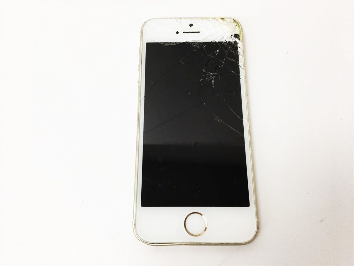 【1円】Apple iPhone 5s A1453 まとめ売り 2台セット 未検品ジャンク アップル アイフォン スペースグレイ ゴールド J05-1004rm/F3の画像4
