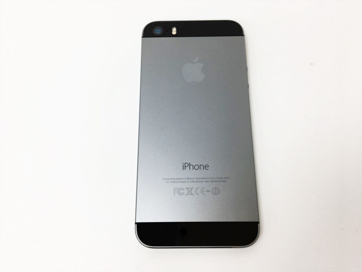 【1円】Apple iPhone 5s A1453 まとめ売り 2台セット 未検品ジャンク アップル アイフォン スペースグレイ ゴールド J05-1004rm/F3の画像3