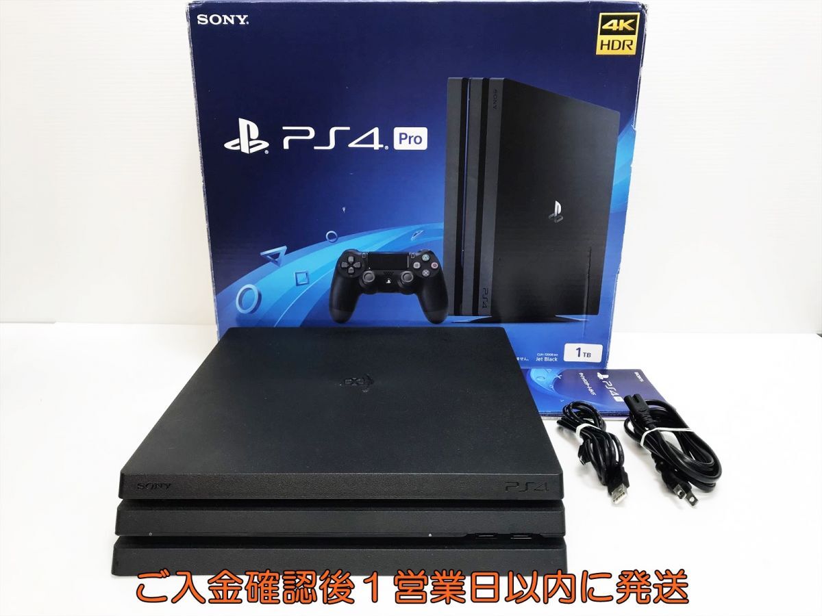 【1円】PS4 Pro 本体 セット 1TB ブラック SONY PlayStation4 CUH-7200B 初期化/動作確認済 FW8.03 K06-064yk/G4の画像1