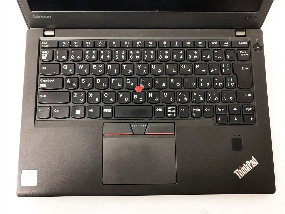 【1円】Lenovo ThinkPad X270 12.5型FHDノートPC Windows11Pro i5-6300U 8GB SSD256GB*2 無線 未検品ジャンク DC10-378jy/G4の画像3