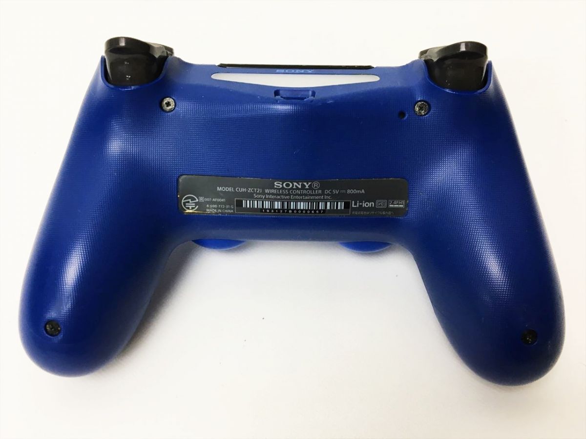 【1円】PS4 純正 ワイヤレスコントローラー DUALSHOCK4 ウェイブ・ブルー SONY Playstation4 未検品ジャンク G02-056rm/F3の画像2