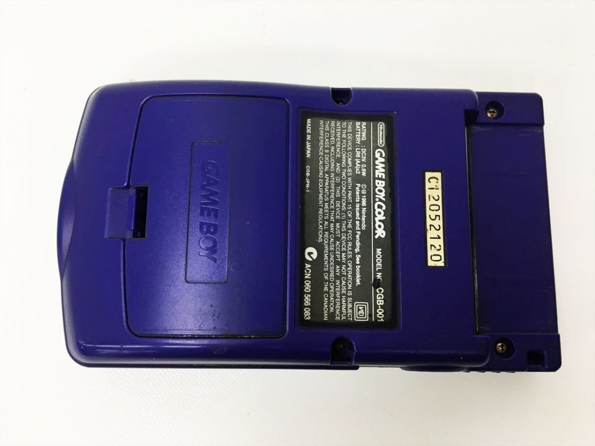 【1円】任天堂 ゲームボーイカラー 本体 パープル GAME BOY COLOR CGB-001 未検品ジャンク GB H03-1028rm/F3の画像2