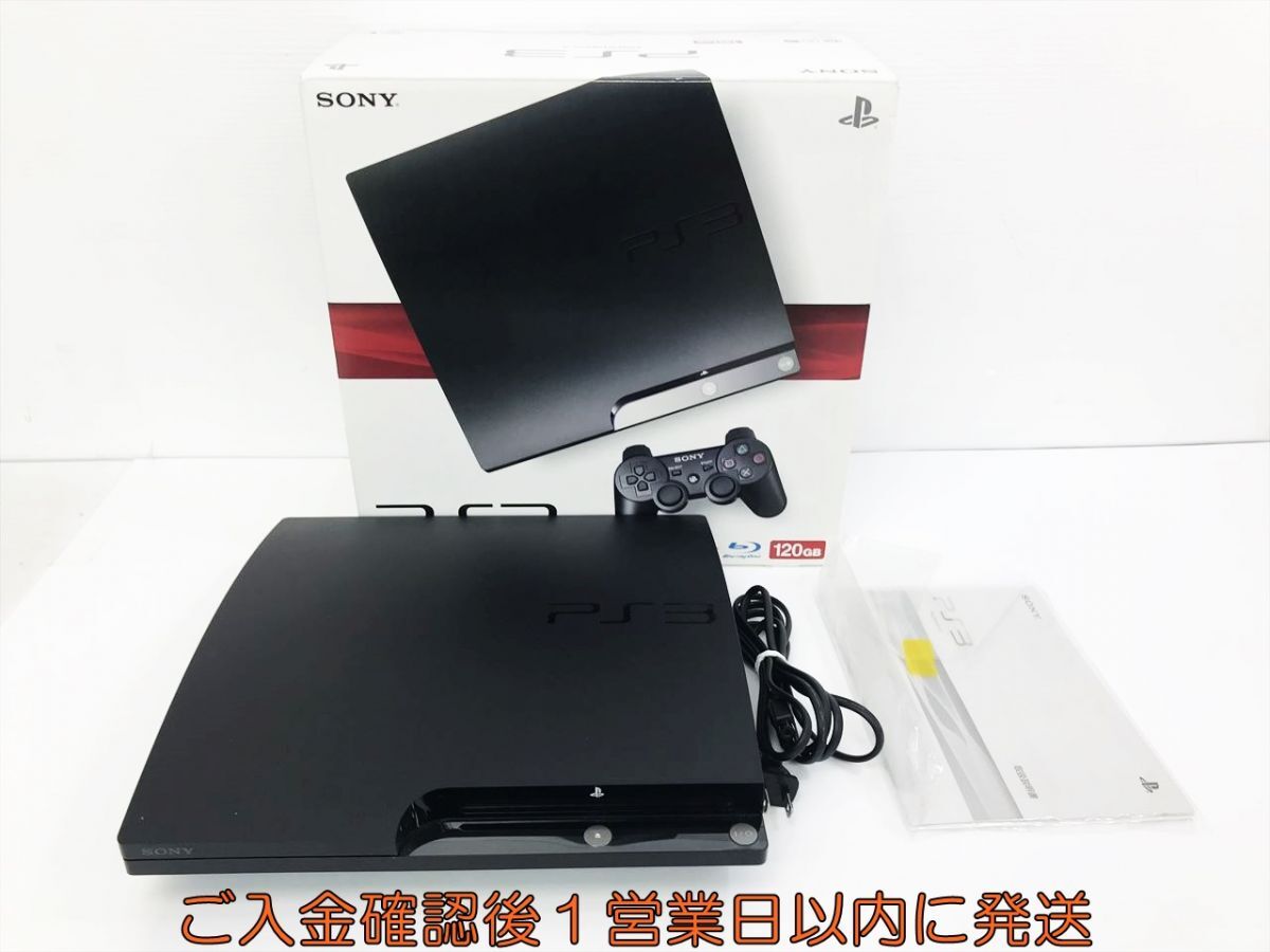 【1円】PS3 本体/箱 セット 120GB ブラック SONY PlayStation3 CECH-2000A 未検品ジャンク HDD・ラック欠品 M05-207kk/G4の画像1