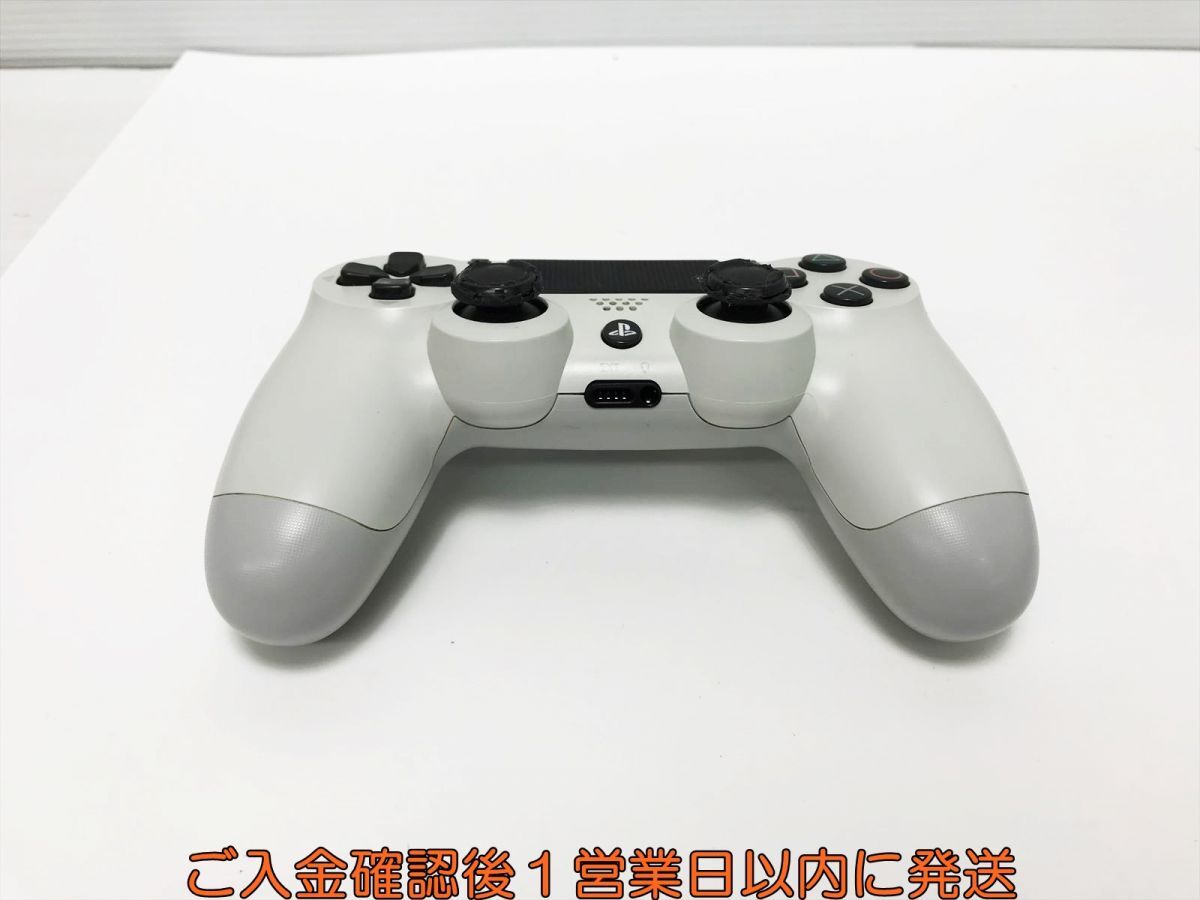 【1円】PS4 純正 ワイヤレスコントローラー DUALSHOCK4 ホワイト 未検品ジャンク SONY PlayStation4 L03-694os/F3の画像2