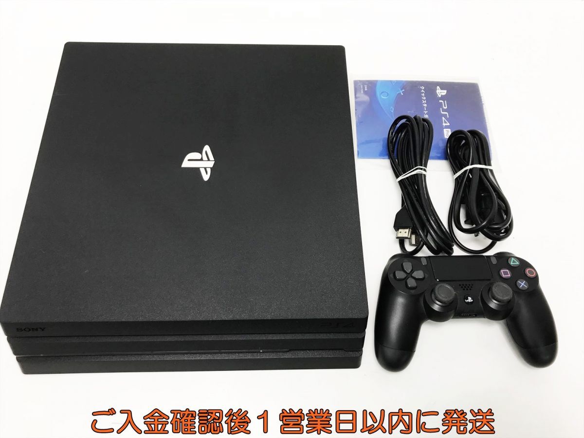 【1円】PS4Pro 本体 セット 1TB ブラック SONY PlayStation4 CUH-7100B 初期化/動作確認済 FW6.51 L05-528tm/G4の画像1