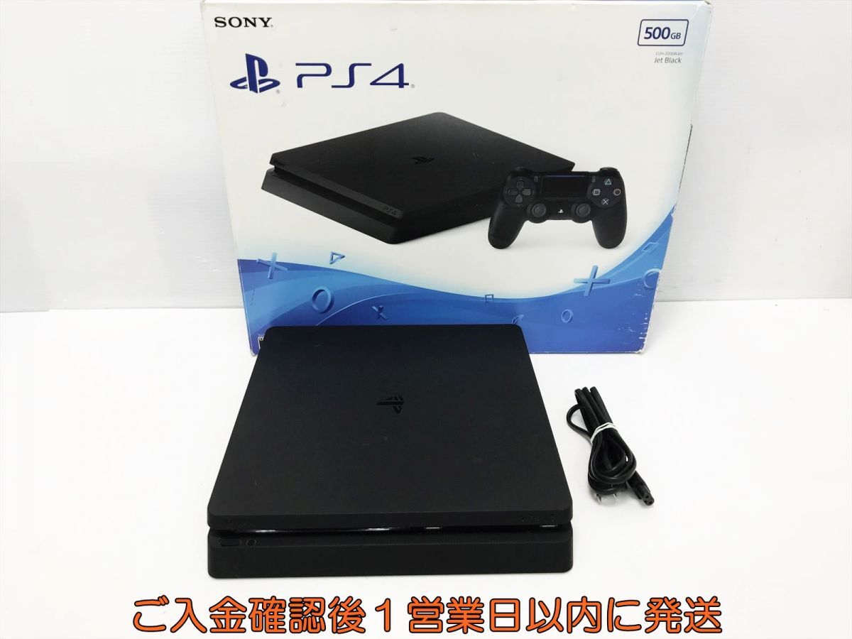 【1円】PS4 本体/箱 セット 500GB ブラック SONY PlayStation4 CUH-2000A 初期化/動作確認済 FW9.50 内箱なし L05-525tm/G4の画像1
