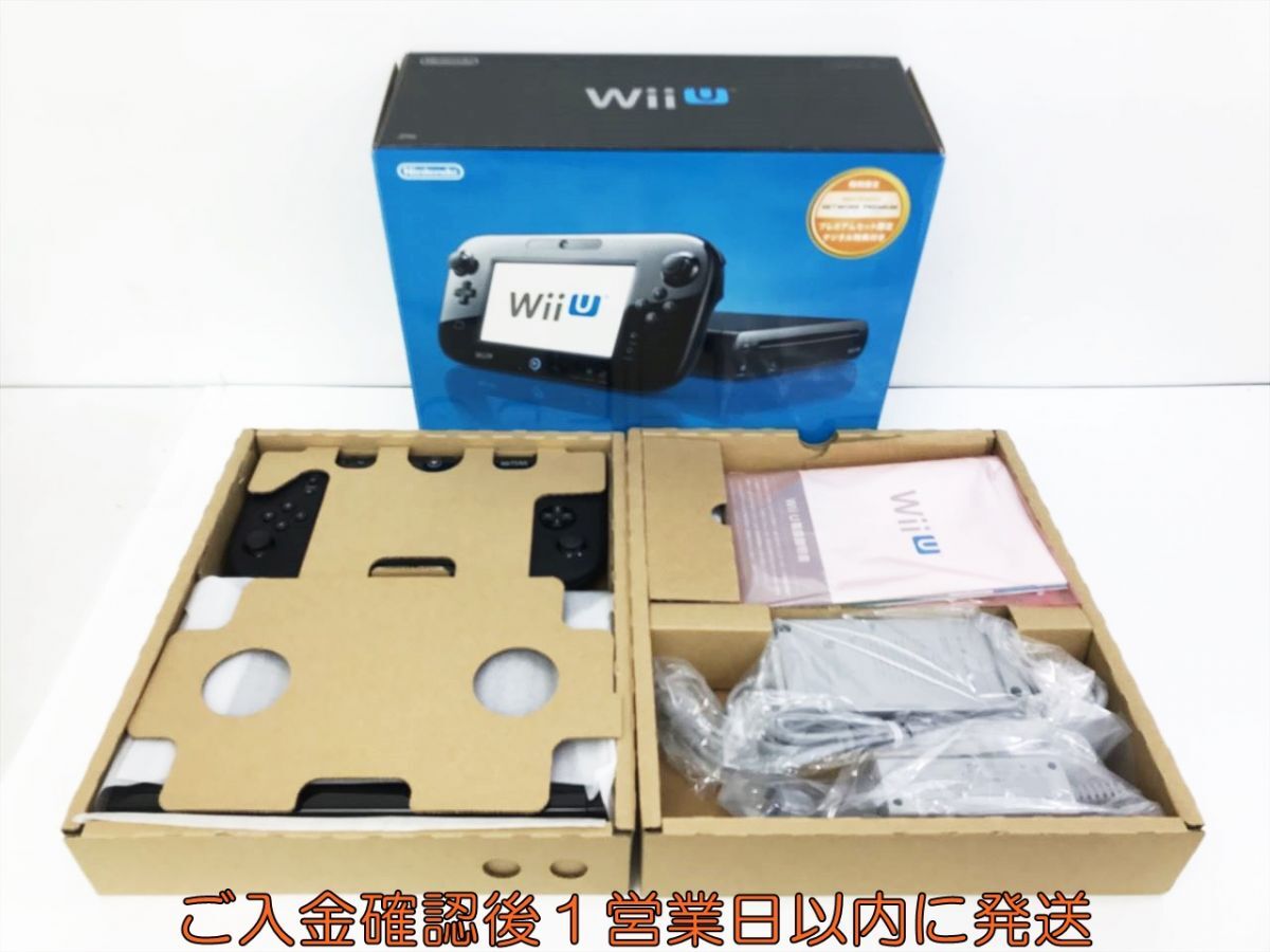 【1円】任天堂 WiiU 本体 セット 32GB ブラック 初期化/動作確認済 Wii U ニンテンドー M03-071kk/G4の画像1
