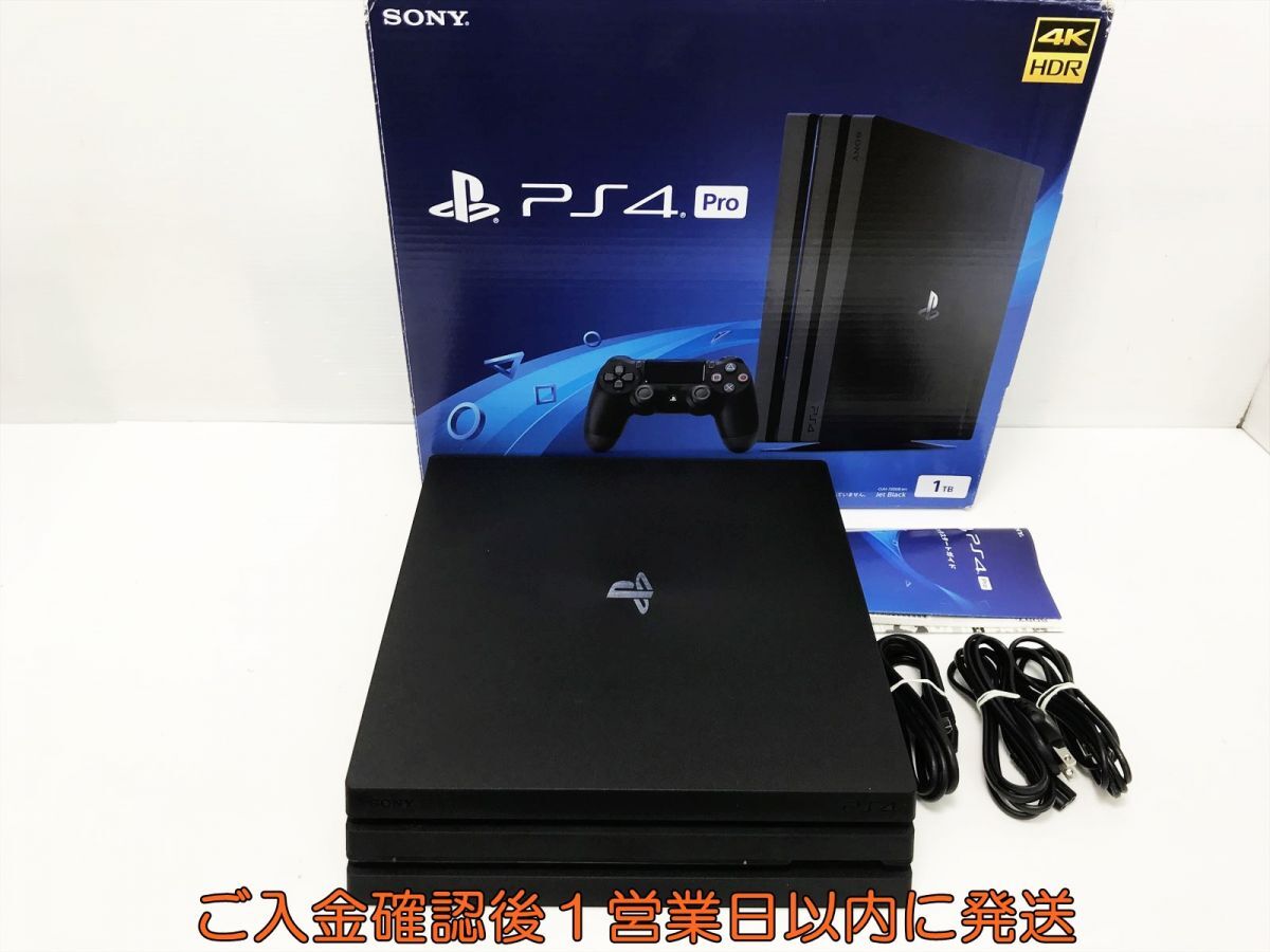 【1円】PS4Pro 本体/箱 セット 1TB ブラック SONY PlayStation4 CUH-7200B 初期化/動作確認済 プレステ4 K01-458tm/G4_画像1