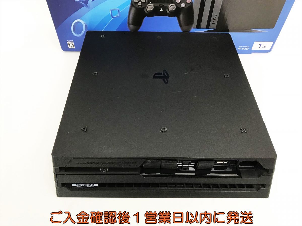 【1円】PS4 Pro 本体/箱 1TB ブラック SONY PlayStation4 CUH-7100B 初期化/動作確認済　FW8.00 L03-660yy/G4_画像4