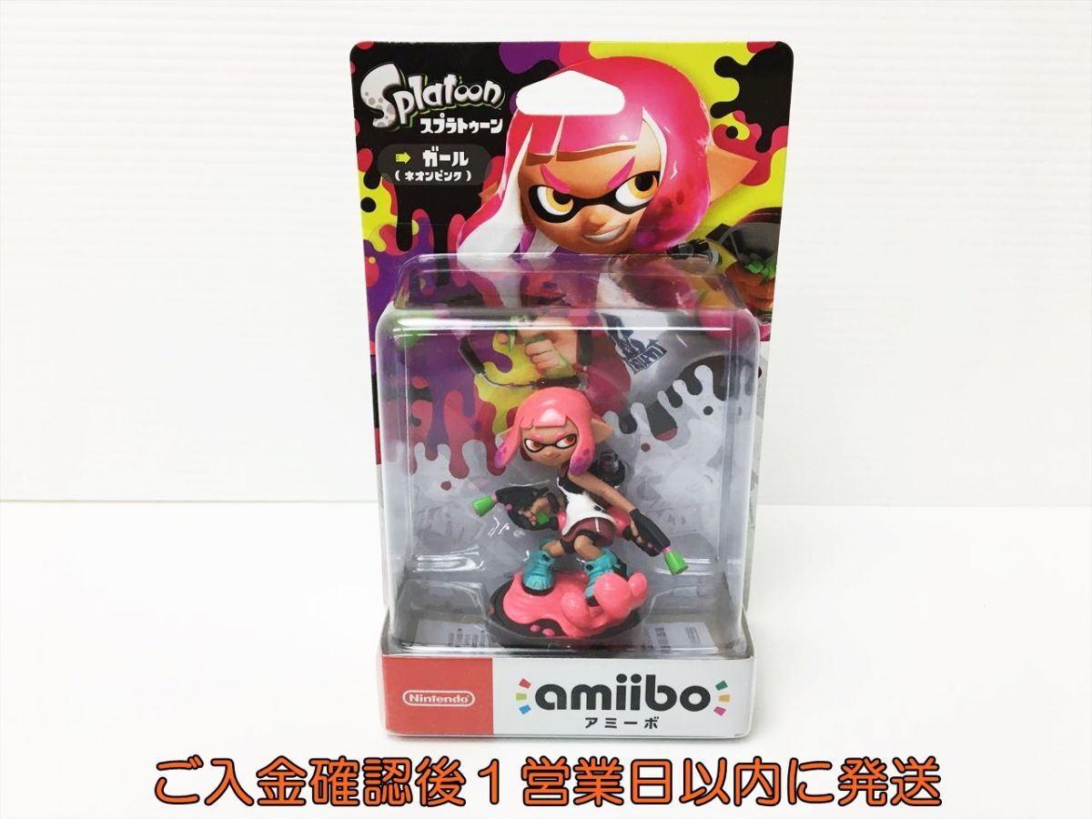 【1円】未開封品 任天堂 amiibo アミーボ スプラトゥーン イカガール ネオンピンク NVL-001 フィギュア 未使用 H04-476rm/F3_画像1