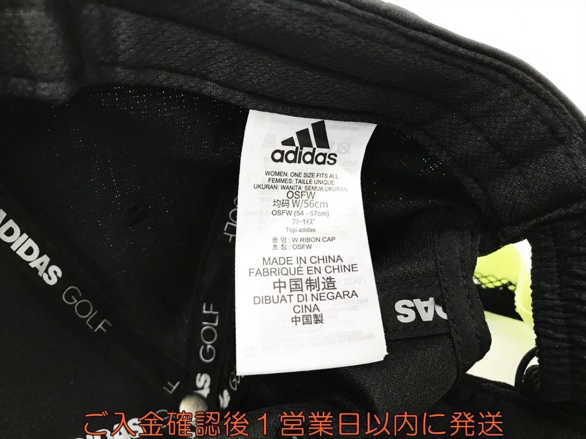 adidas アディダス キャップ ブラック リボン付きキャップ 帽子 OSFW adidas GOLF ゴルフキャップ F07-470kk/F3_画像5