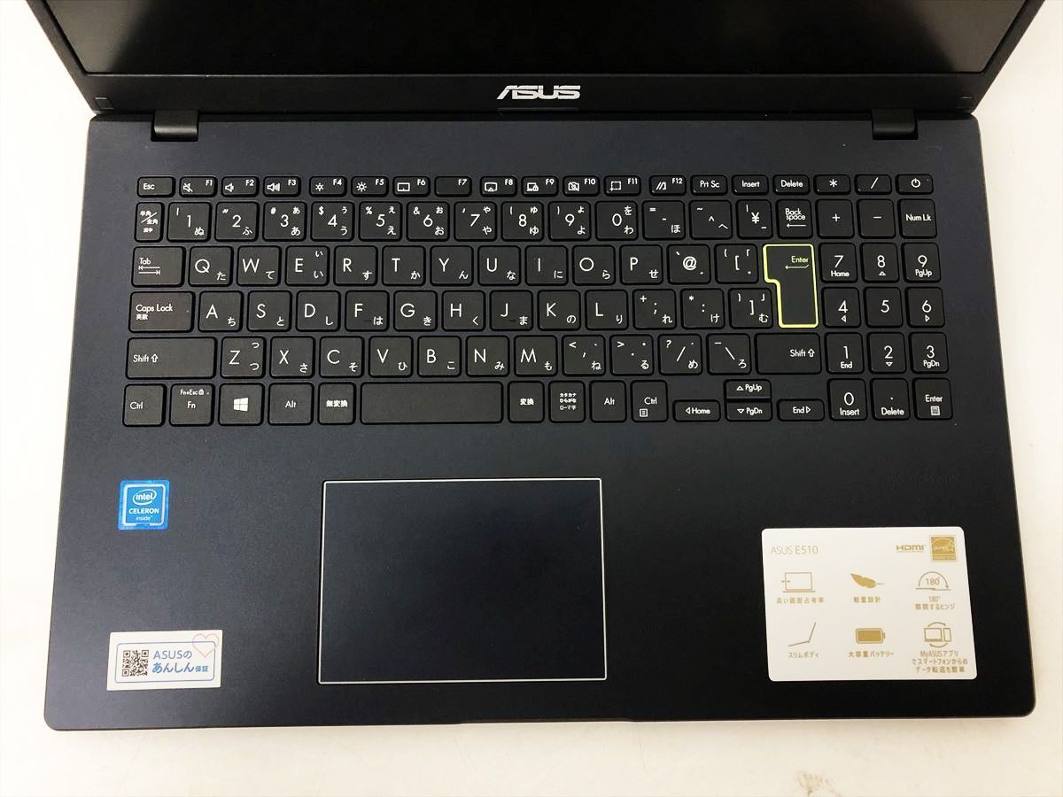 ASUS E510M 15.6 type FHD Note PC Windows11 Celeron N4020 4GB SSD128GB беспроводной рабочее состояние подтверждено DC06-383jy/G4