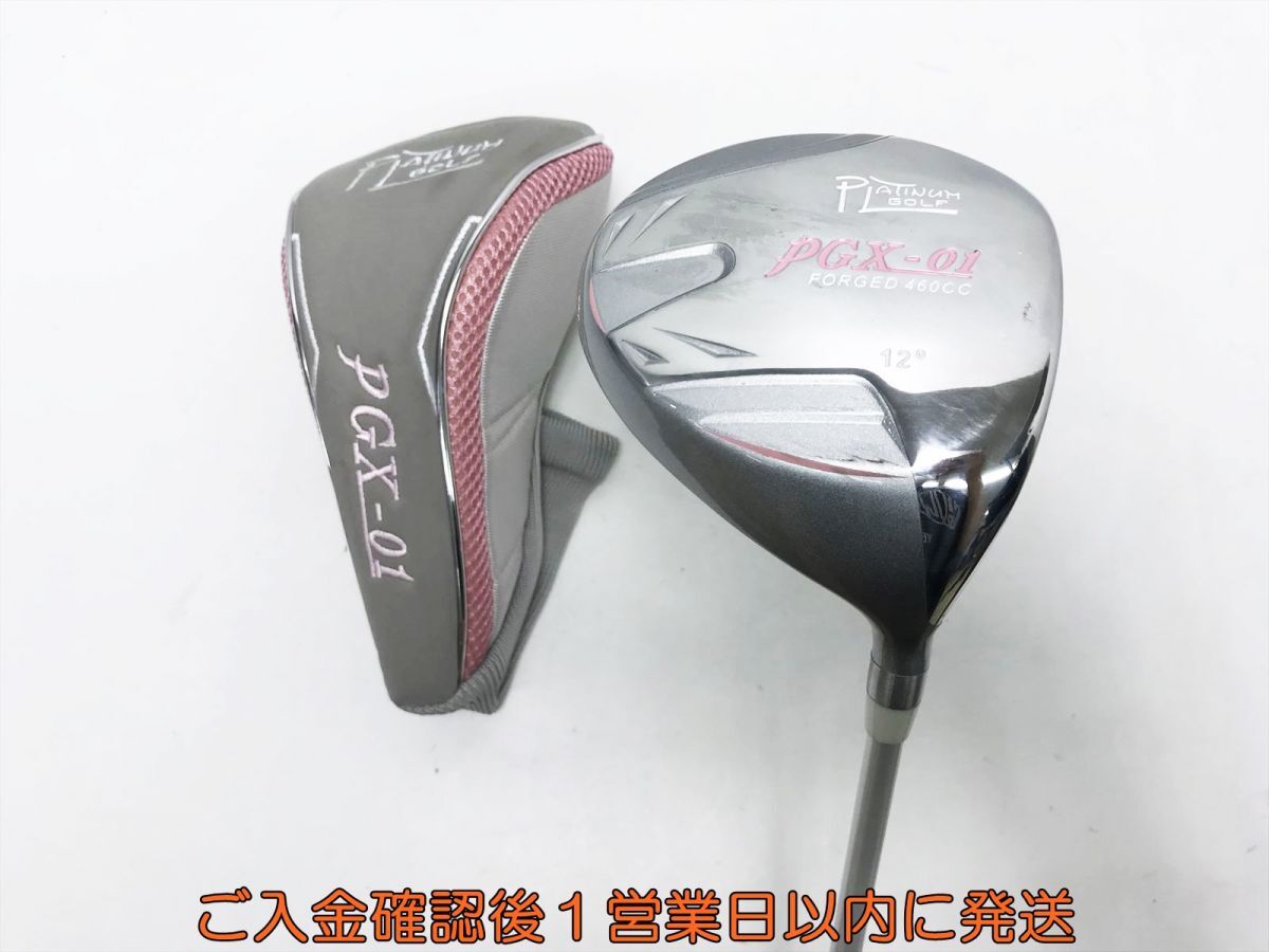 【1円】ゴルフ PLATINUM プラチナム PGX-01 ピンク ドライバー 12° フレックスL ゴルフクラブ T02-201tm/F7_画像1
