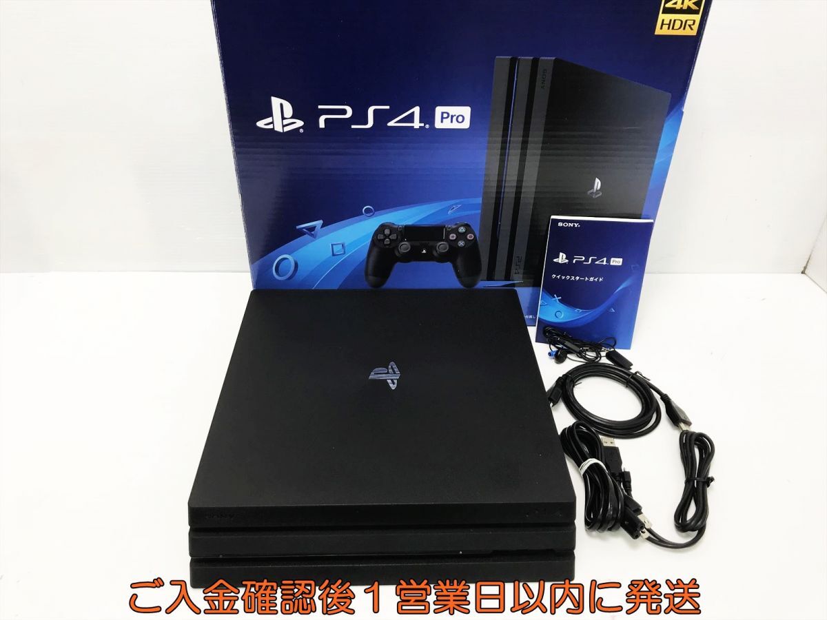 【1円】PS4Pro 本体/箱 セット 1TB ブラック SONY PlayStation4 CUH-7200B 初期化/動作確認済 プレステ4 K07-588tm/G4_画像1