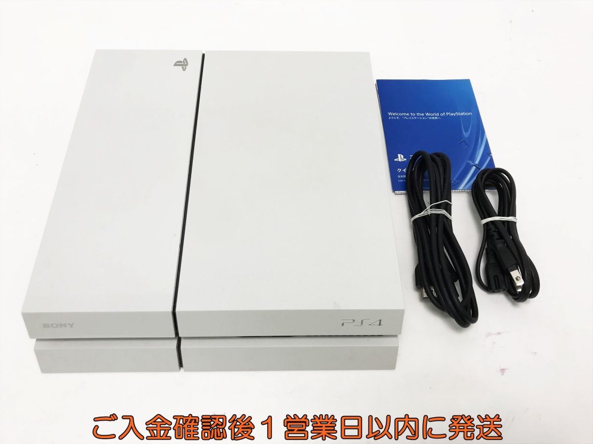 【1円】PS4 本体 500GB ホワイト SONY PlayStation4 CUH-1100A 初期化/動作確認済 プレステ4 K07-593tm/G4_画像1