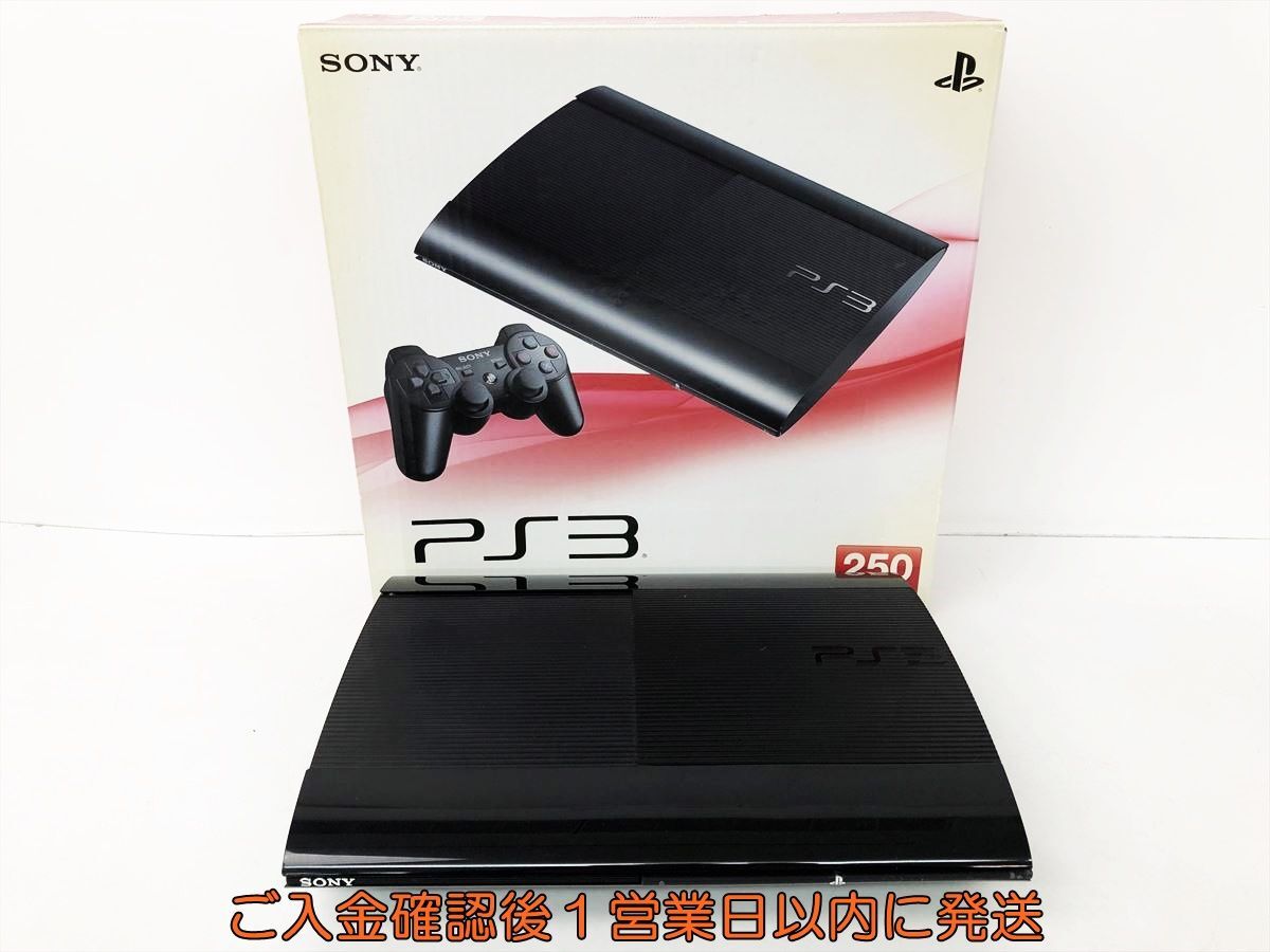 【1円】PS3 本体/外箱 セット 250GB ブラック SONY PlayStation3 CECH-4000B 初期化済 未検品ジャンク 内箱なし DC09-929jy/G4_画像1