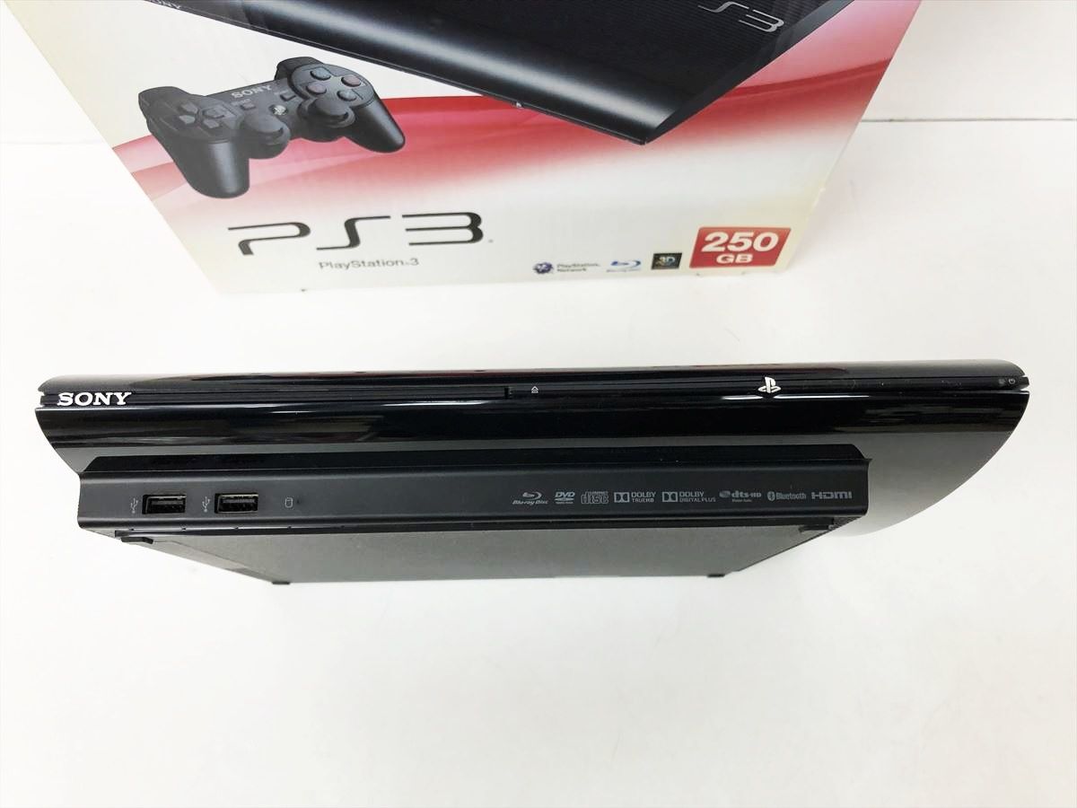 【1円】PS3 本体/外箱 セット 250GB ブラック SONY PlayStation3 CECH-4000B 初期化済 未検品ジャンク 内箱なし DC09-929jy/G4_画像3