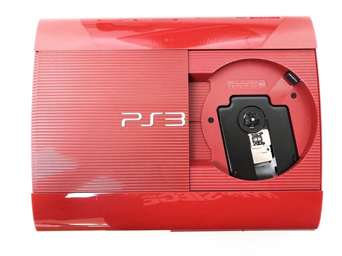 【1円】PS3 本体 セット 250GB ガーネットレッド SONY PlayStation3 CECH-4000B GA 初期化済 未検品ジャンク 内箱なし DC09-943jy/G4_画像3