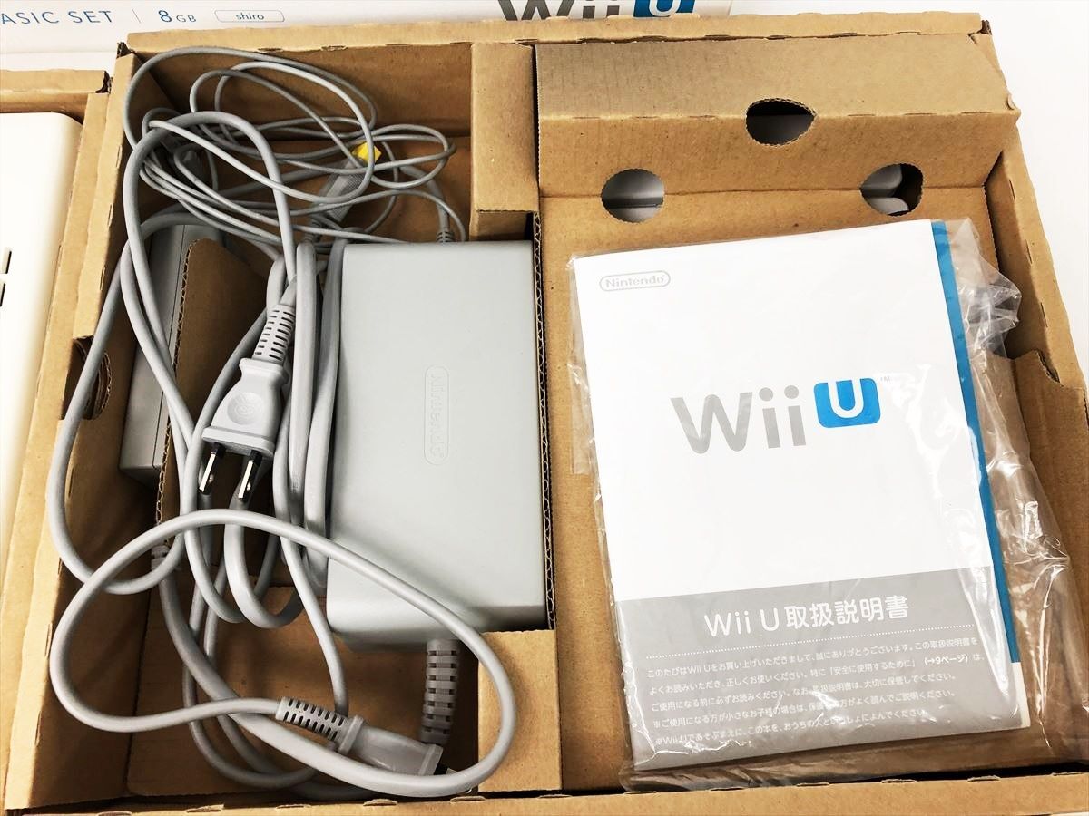 【1円】任天堂 WiiU 本体 ベーシックセット 8GB ホワイト ニンテンドーWii U 初期化済 未検品ジャンク DC09-945jy/G4_画像4
