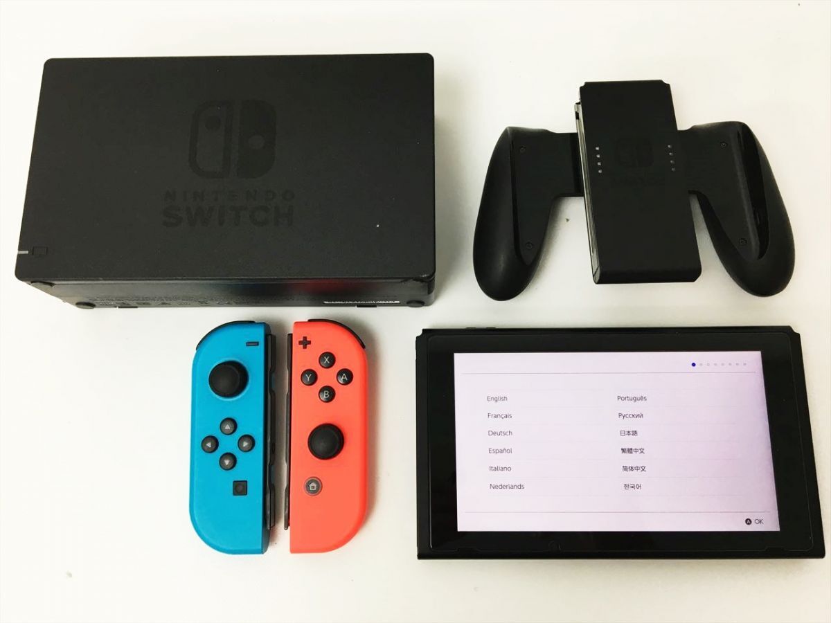 【1円】任天堂 Nintend Switch 本体 セット ネオンブルー/ネオンレッド ニンテンドースイッチ 動作確認済 J03-155rm/G4_画像3