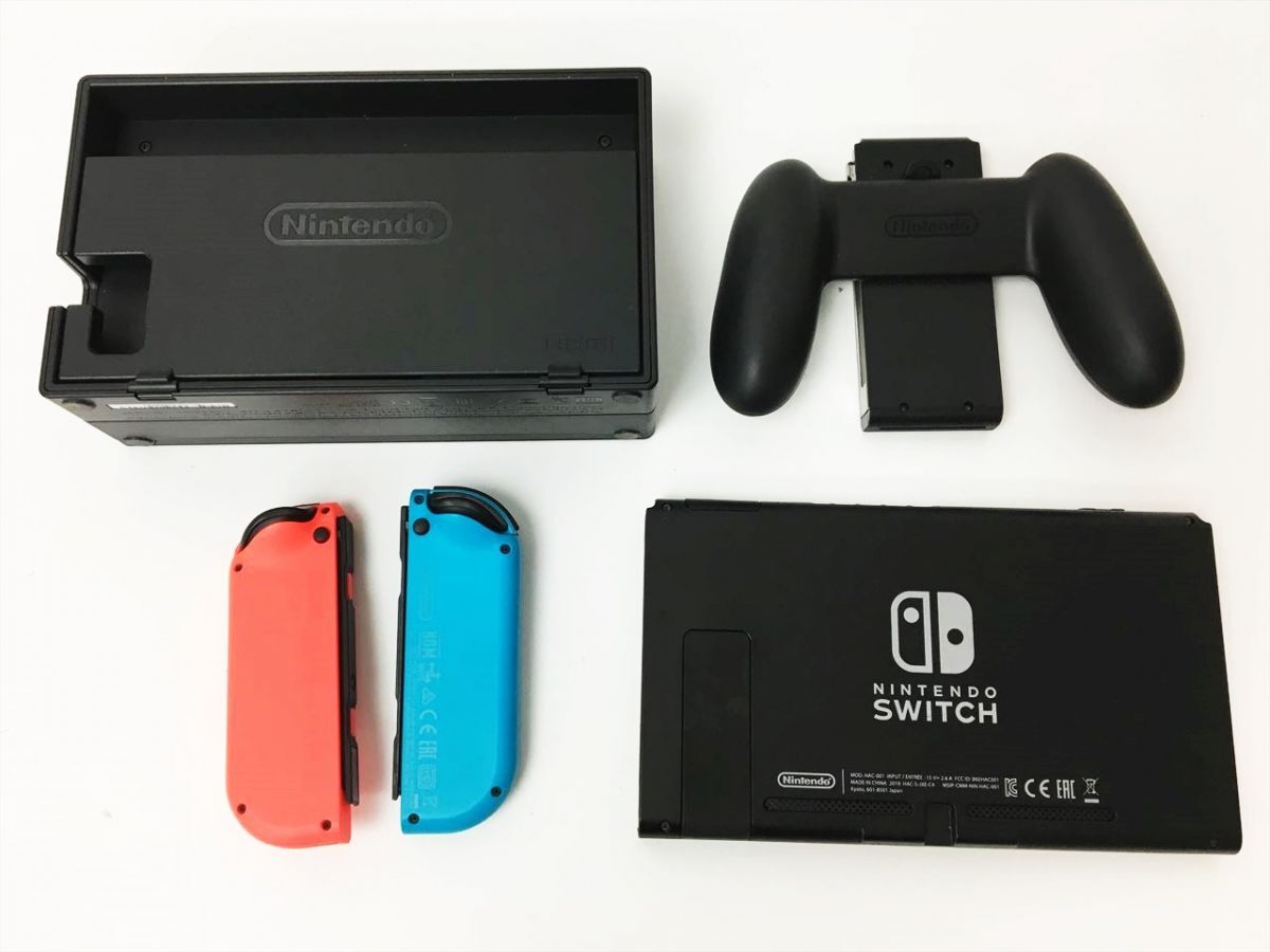 【1円】任天堂 Nintend Switch 本体 セット ネオンブルー/ネオンレッド ニンテンドースイッチ 動作確認済 箱傷み J03-156rm/G4_画像4