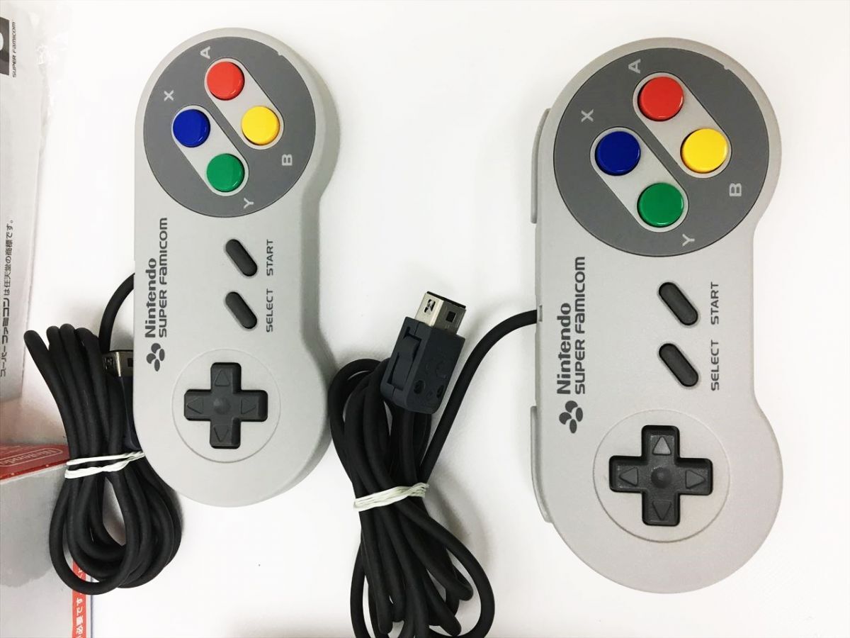 【1円】任天堂 ニンテンドークラシックミニ スーパーファミコン 本体/コントローラー セット 動作確認済 軽い箱傷み H01-942rm/F3_画像2