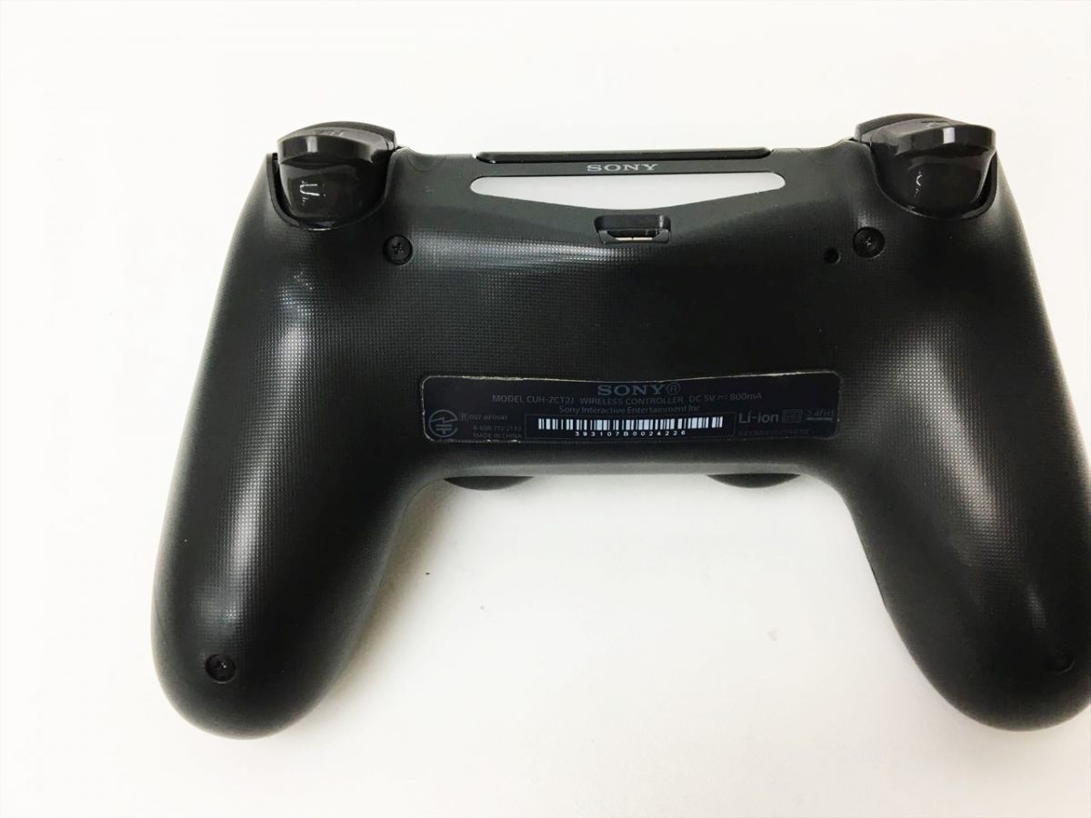 【1円】PS4 純正 ワイヤレスコントローラー DUALSHOCK4 ブラック SONY Playstation4 未検品ジャンク プレステ4 H01-965rm/F3_画像2