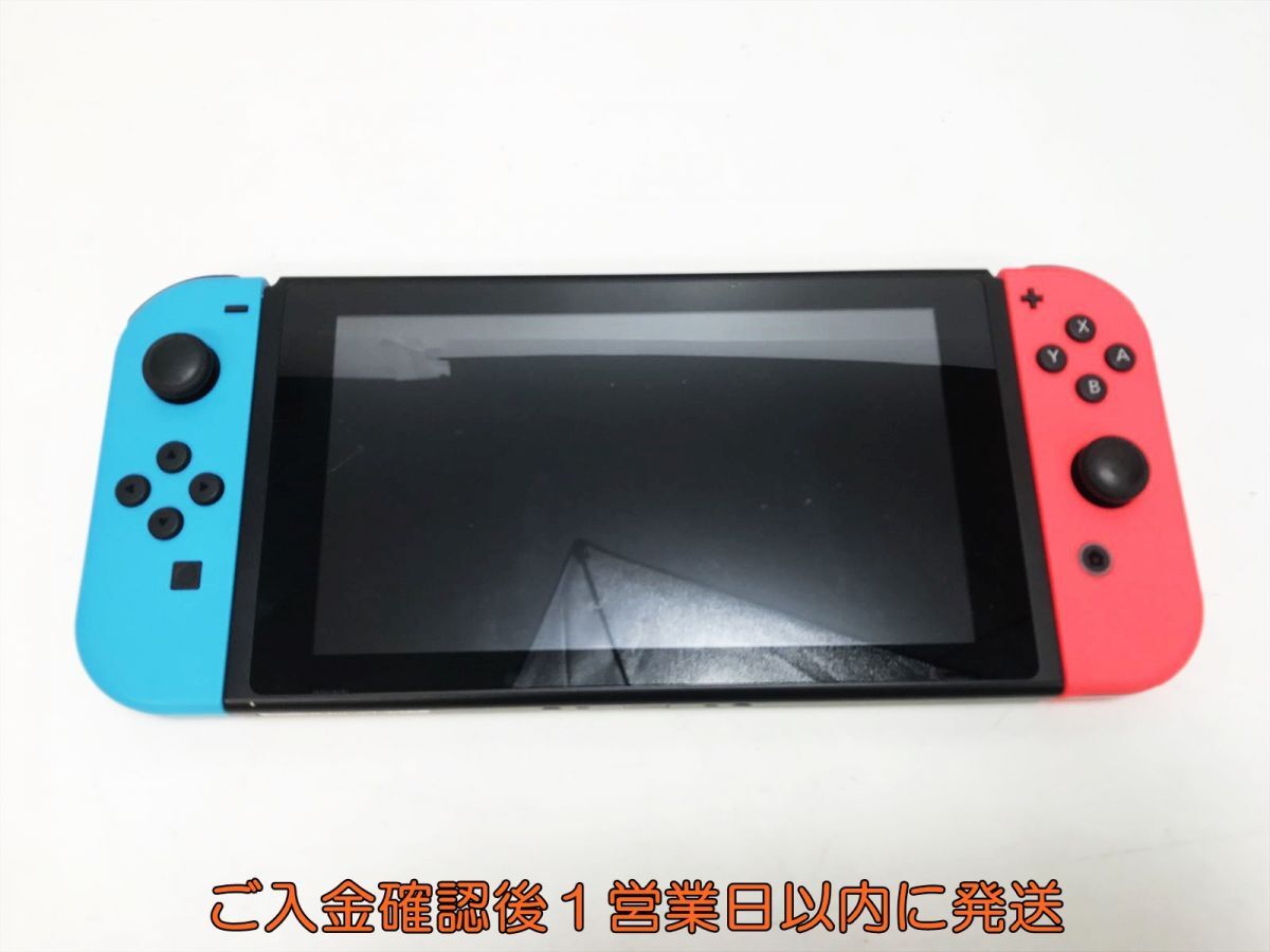 【1円】任天堂 新モデル Nintendo Switch 本体 セット ネオンレッド/ネオンブルー 初期化/動作確認済 新型 J07-372yk/G4_画像2