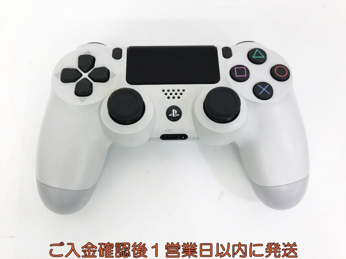 【1円】PS4 純正 ワイヤレスコントローラー DUALSHOCK4 ホワイト 未検品ジャンク SONY PlayStation4 H09-185kk/F3_画像1