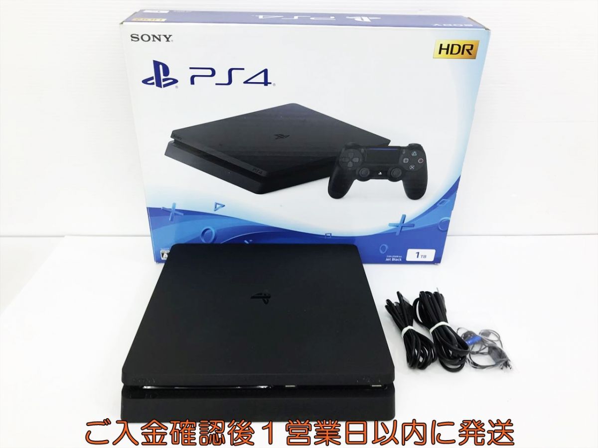 【1円】PS4 本体/箱 セット 1TB ブラック SONY PlayStation4 CUH-2100B 初期化/動作確認済 プレステ4 K03-726kk/G4_画像1