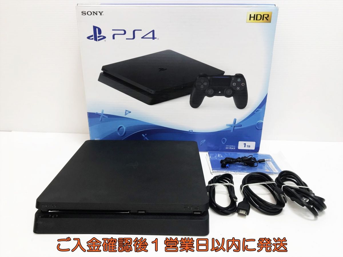 【1円】PS4 本体 1TB ブラック SONY PlayStation4 CUH-2200B 初期化/動作確認済 プレステ4 G09-420yk/G4_画像1