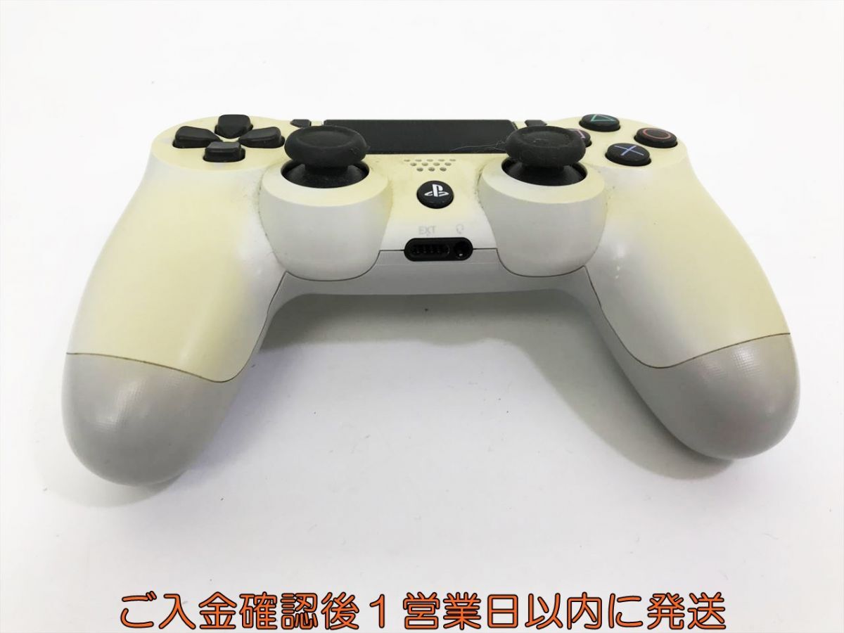 【1円】PS4 純正 ワイヤレスコントローラー DUALSHOCK4 ホワイト 未検品ジャンク SONY PlayStation4 H09-207kk/F3_画像2