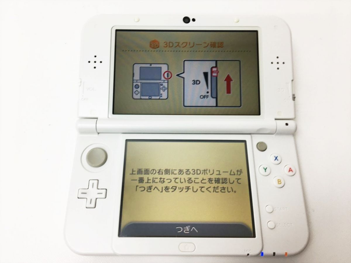 【1円】Newニンテンドー3DSLL 本体 セット ホワイト 任天堂 RED-001 動作確認済 3DS LL H03-151rm/F3_画像2