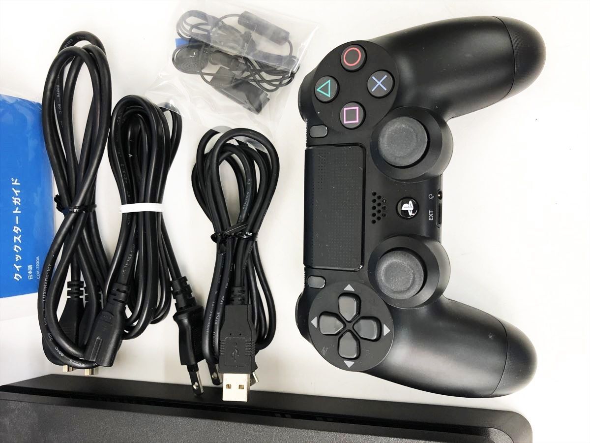 【1円】PS4 本体 セット 500GB ブラック SONY PlayStation4 CUH-2200A 動作確認済 プレステ4 DC05-035jy/G4_画像2
