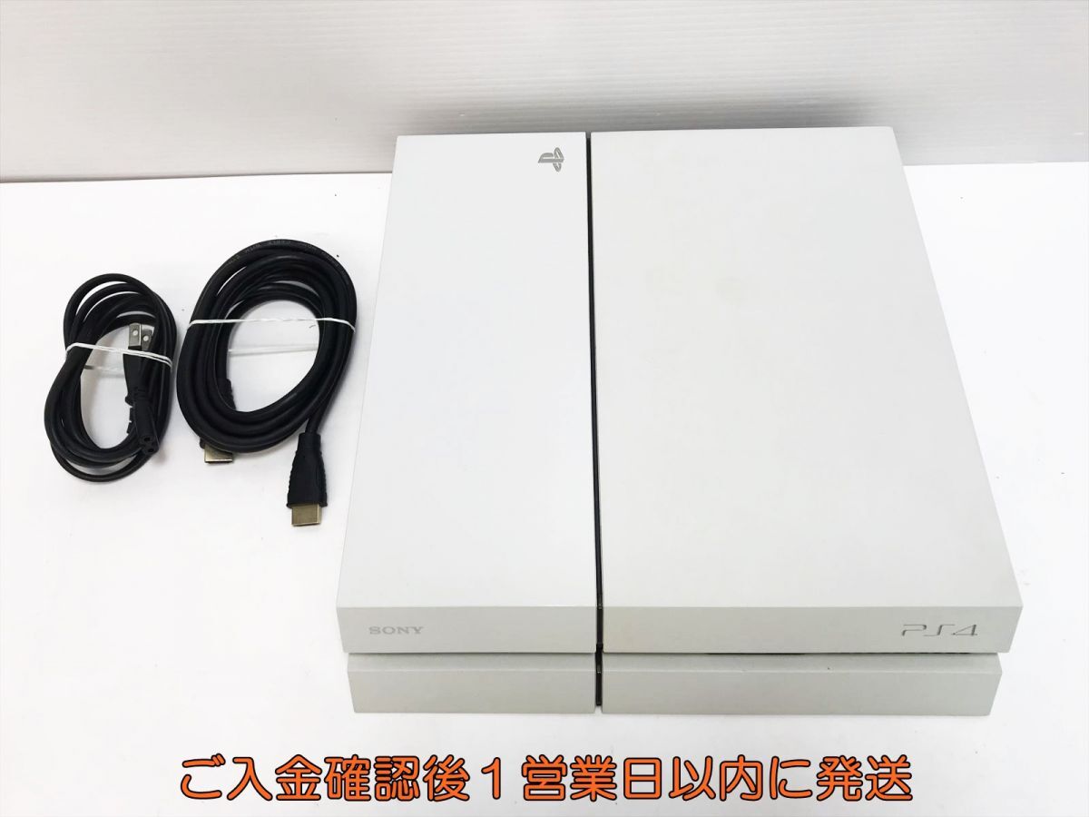 【1円】PS4 本体 500GB ホワイト SONY PlayStation4 CUH-1100A 初期化/動作確認済 プレステ4 FW7.51 H06-014yk/G4_画像1