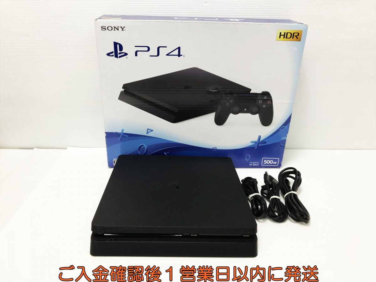 【1円】PS4 本体/箱 セット 500GB ブラック SONY PlayStation4 CUH-2100A 初期化/動作確認済 プレステ4 G01-555os/G4_画像1