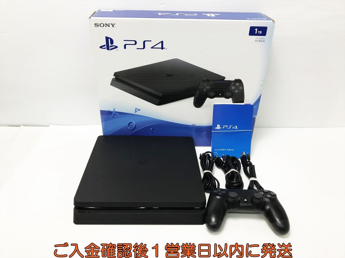 【1円】PS4 本体 セット 1TB ブラック SONY PlayStation4 CUH-2000B 初期化/動作確認済 プレステ4 G01-558os/G4_画像1