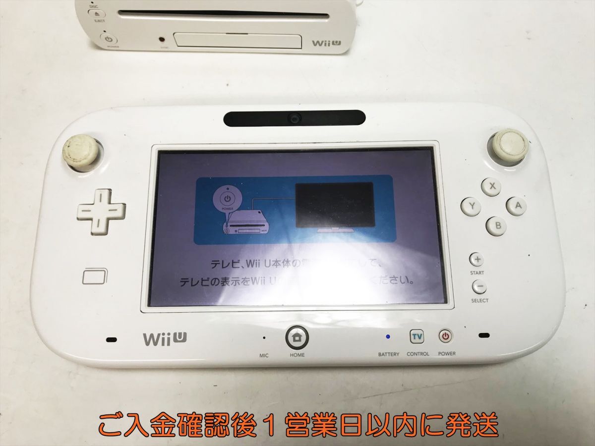 【1円】任天堂 WiiU 本体 スプラトゥーンセット 32GB ホワイト ニンテンドーWii U 初期化/動作確認済 見えるもののみ M05-231yk/G4_画像3