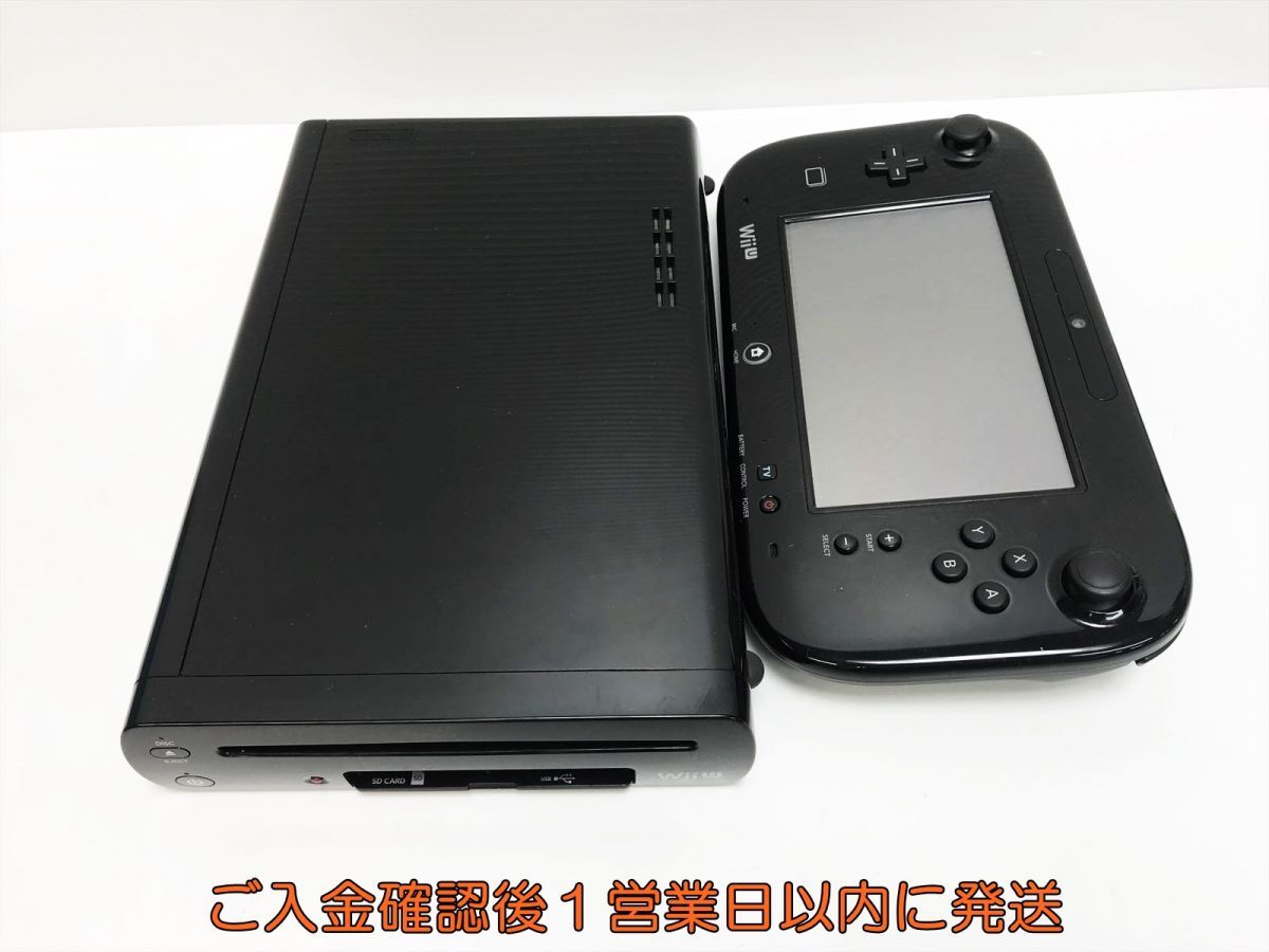 【1円】任天堂 WiiU 本体 プレミアムセット 32GB ブラック ニンテンドーWii U 初期化/動作確認済 M05-233yk/G4_画像2