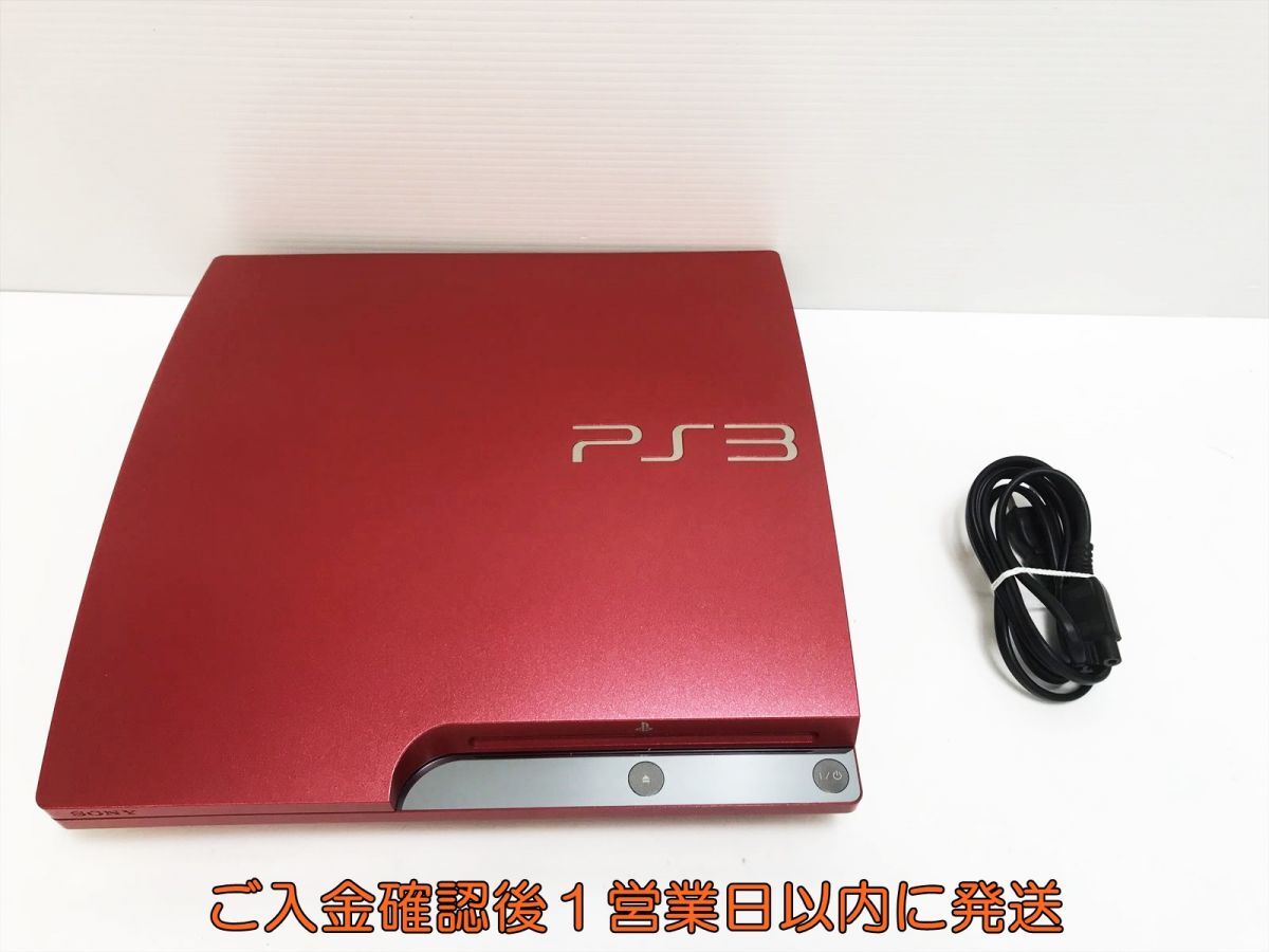 【1円】PS3 本体 320GB スカーレットレッド SONY PlayStation3 CECH-3000B SR 初期化/動作確認済 K04-050yk/G4_画像1