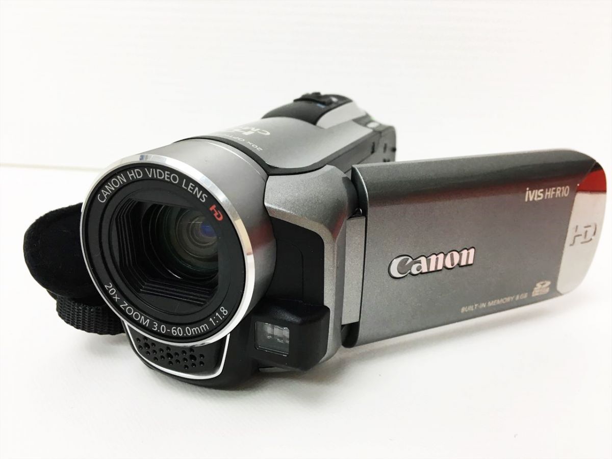 Canon HD AVCHD CMOS iVis HFR10 デジタルビデオカメラ バッテリー/ACアダプター付き 動作確認済 キャノン H01-1003rm/F3_画像2