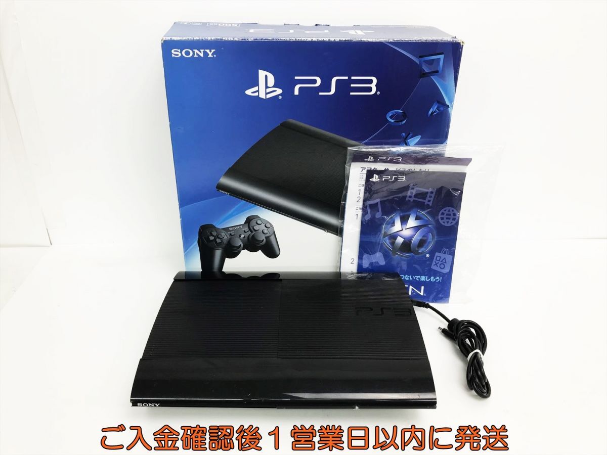 【1円】PS3 本体/箱 セット 500GB ブラック SONY PlayStation3 CECH-4300C 初期化/動作確認済 G05-428os/G4_画像1