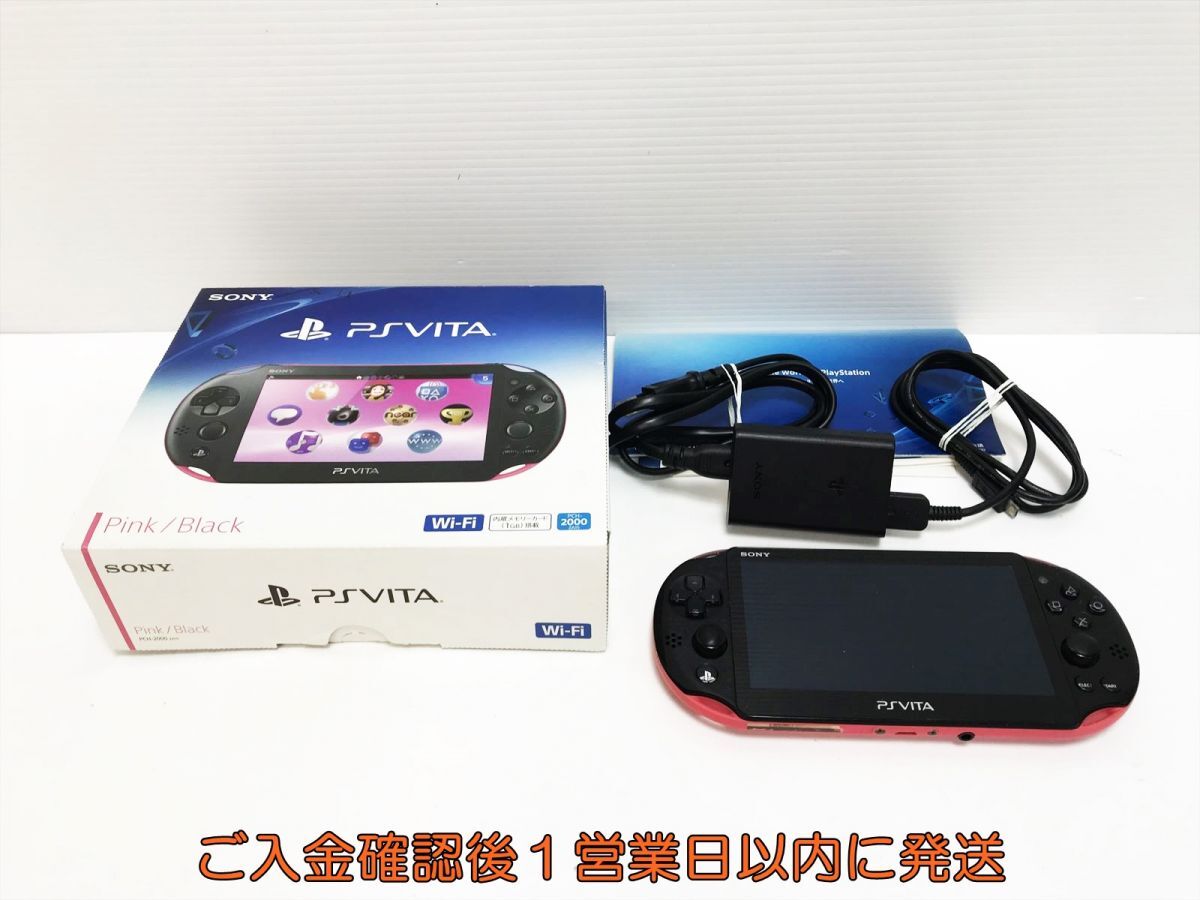 【1円】PSVITA 本体 ピンク/ブラック PCH-2000 SONY Playstation Vita 未検品ジャンク H05-483yk/F3_画像1