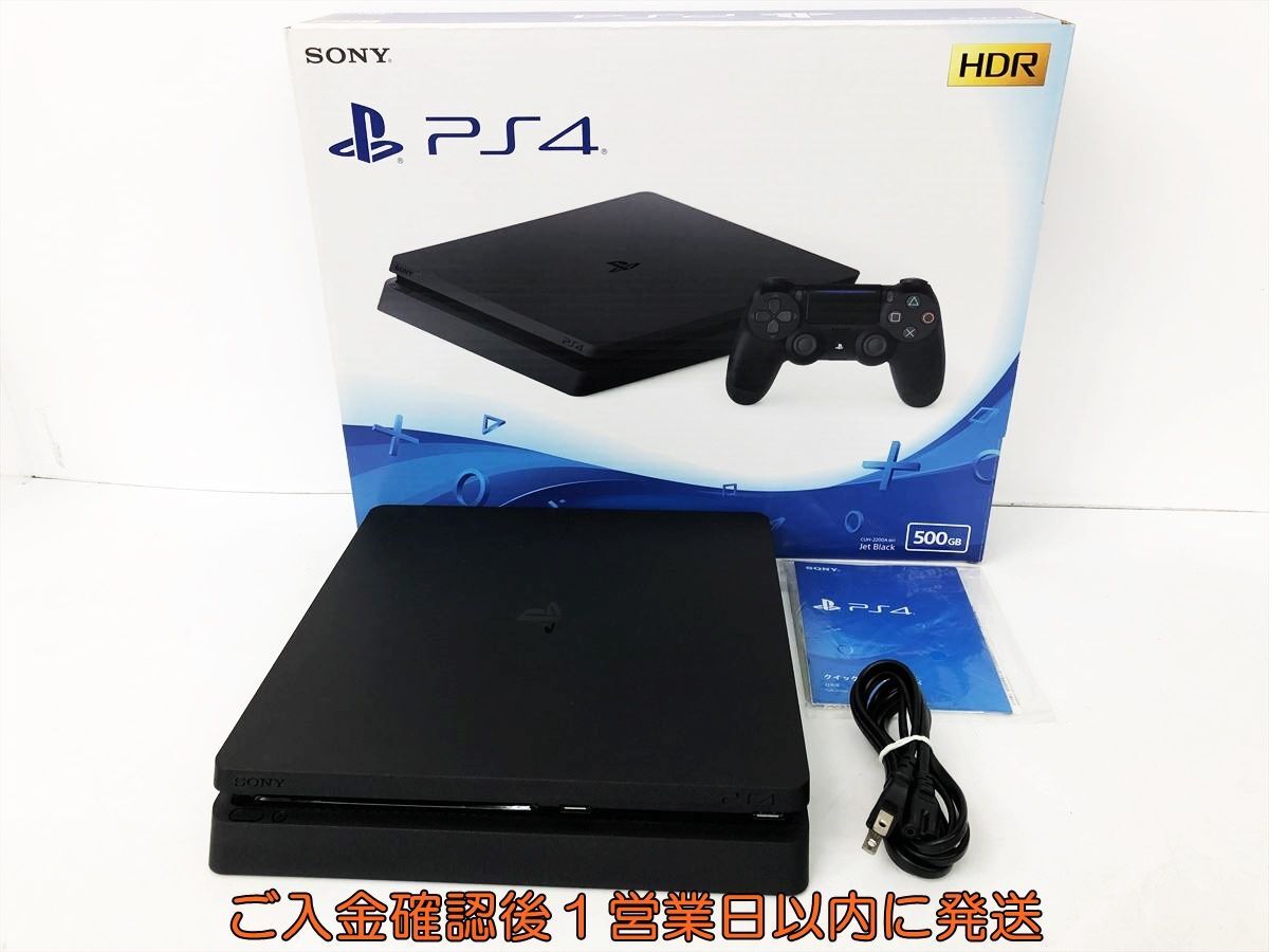 【1円】PS4 本体/外箱 セット 500GB ブラック SONY PlayStation4 CUH-2200A 動作確認済 内箱なし FW8.03 DC08-579jy/G4_画像1